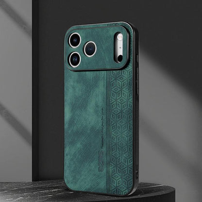 For iPhone 17 Pro AZNS 3D Embossed Skin Feel Phone Case(Dark Green) by AZNS