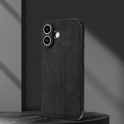 For iPhone 17 AZNS 3D Embossed Skin Feel Phone Case(Black) by AZNS