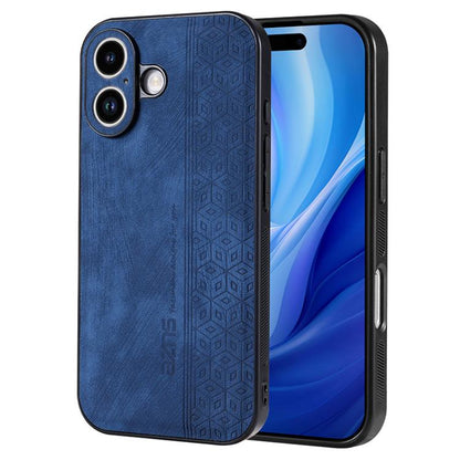 For iPhone 17 AZNS 3D Embossed Skin Feel Phone Case(Sapphire Blue) by AZNS