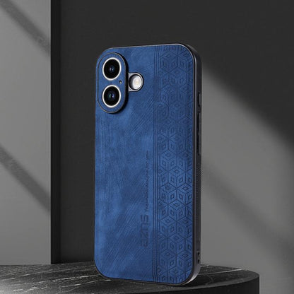 For iPhone 17 AZNS 3D Embossed Skin Feel Phone Case(Sapphire Blue) by AZNS