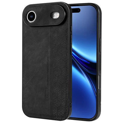 For iPhone Air AZNS 3D Embossed Skin Feel Phone Case(Black) by AZNS