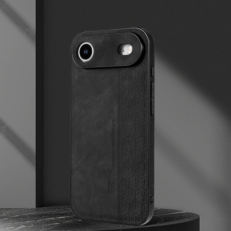 For iPhone Air AZNS 3D Embossed Skin Feel Phone Case(Black) by AZNS