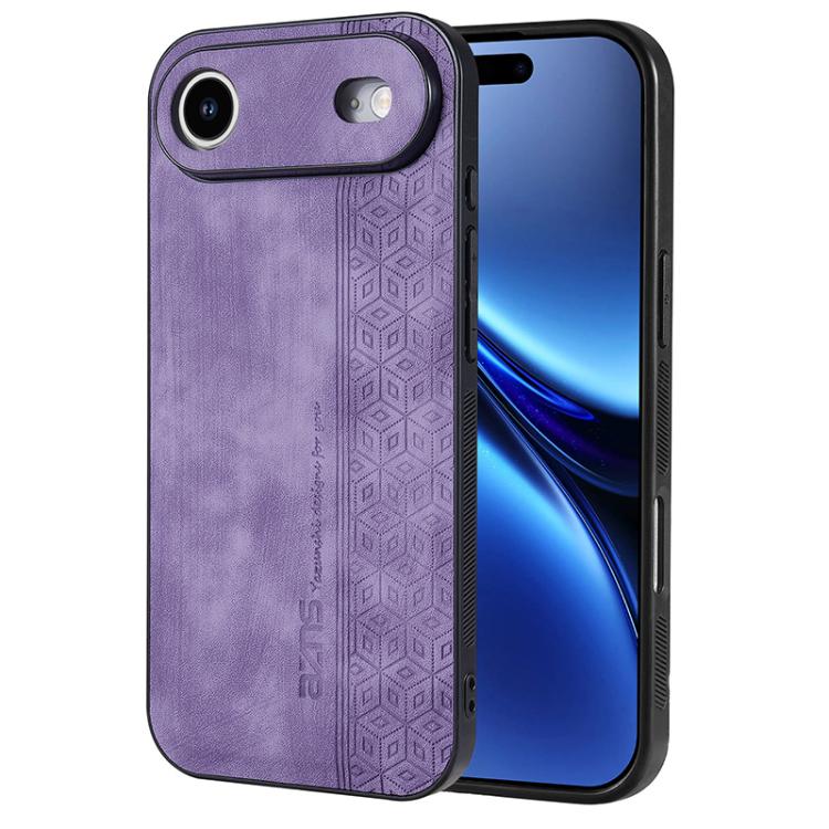 For iPhone Air AZNS 3D Embossed Skin Feel Phone Case(Purple) by AZNS