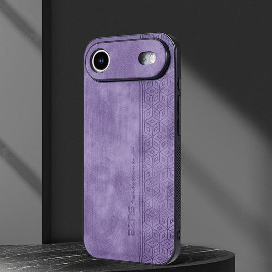 For iPhone Air AZNS 3D Embossed Skin Feel Phone Case(Purple) by AZNS