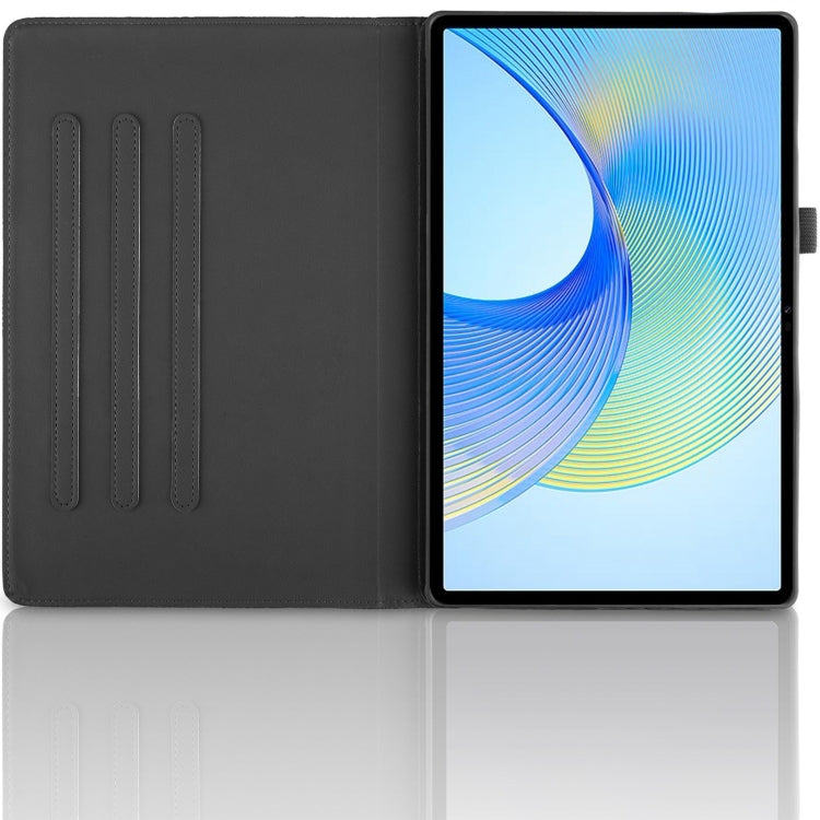 For Samsung Galaxy Tab S9 FE / S9 X510 Tree Life Embossed Rotation Leather Smart Tablet Case(Black) by bashfashion