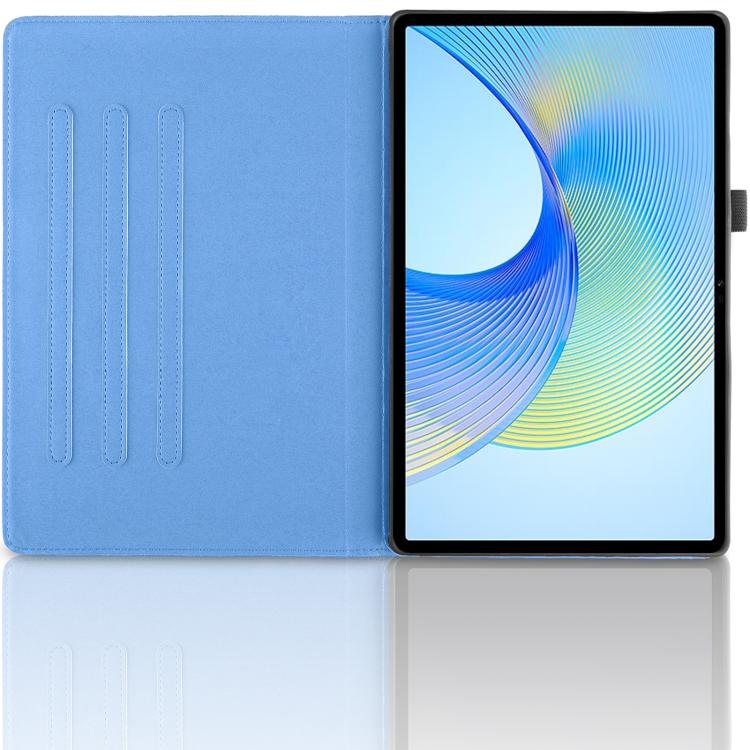 For Samsung Galaxy Tab S10 FE+ Tree Life Embossed Rotation Leather Smart Tablet Case(Blue) by bashfashion