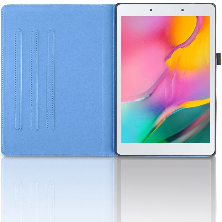 For Samsung Galaxy Tab A 8.0 2019 / T290 Tree Life Embossed Rotation Leather Tablet Case(Blue) by bashfashion
