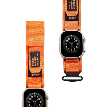 For Apple Watch Series 4 40mm AW Nylon Two-Section Watch Band(Orange) by bashfashion