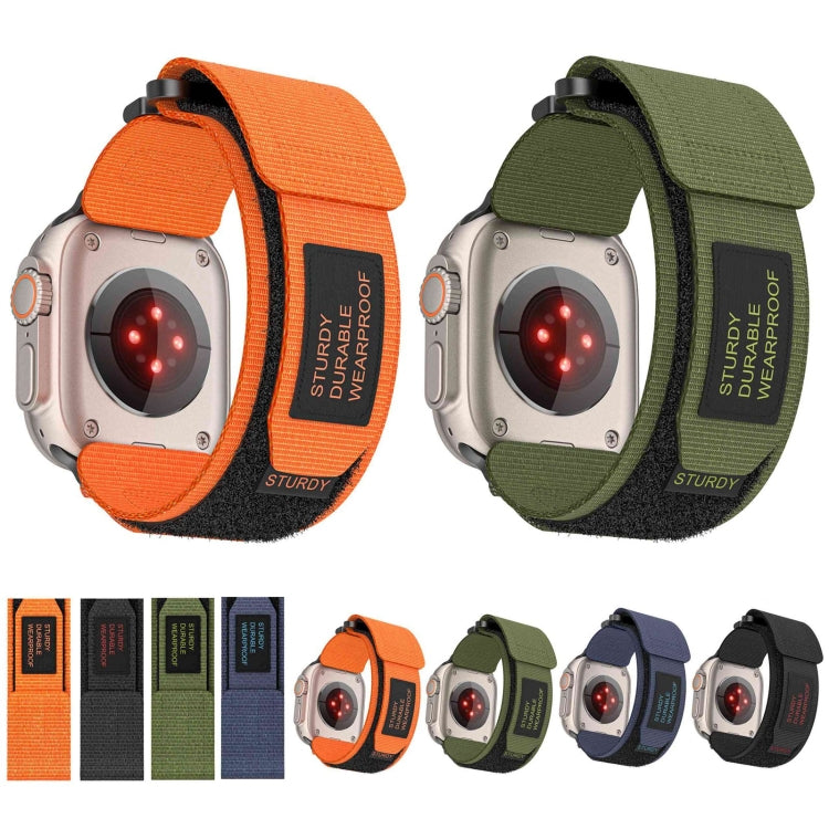 For Apple Watch 38mm AW Nylon Two-Section Watch Band(Orange) by bashfashion