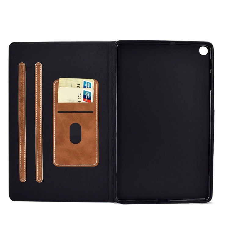For Samsung Galaxy Tab A 10.1 (2019) T510/T515 Cowhide Texture Horizontal Flip Leather Case with Holder & Card Slots(Brown) by bashfashion