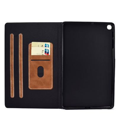 For Samsung Galaxy Tab A 10.1 (2019) T510/T515 Cowhide Texture Horizontal Flip Leather Case with Holder & Card Slots(Brown) by bashfashion