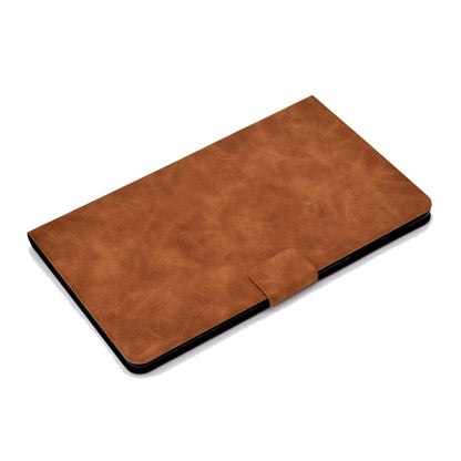 For Samsung Galaxy Tab A 10.1 (2019) T510/T515 Cowhide Texture Horizontal Flip Leather Case with Holder & Card Slots(Brown) by bashfashion
