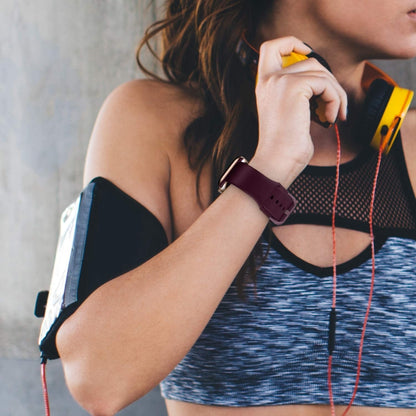 For Apple Watch Ultra 49mm Pin Buckle Silicone Watch Band(Wine Red) by bashfashion