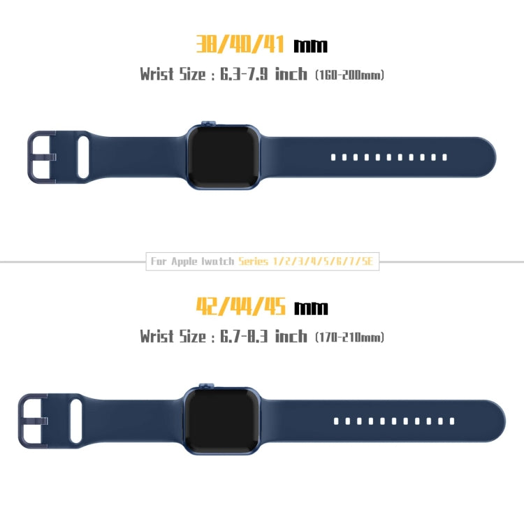For Apple Watch Ultra 49mm Pin Buckle Silicone Watch Band(Abyss Blue) by bashfashion