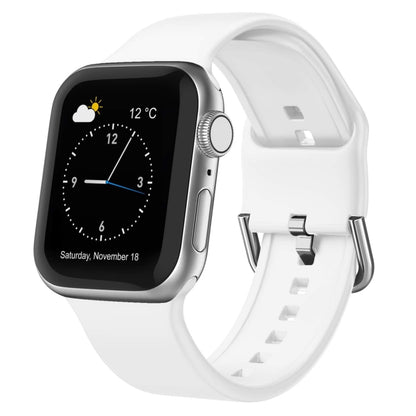 For Apple Watch Ultra 2 49mm Pin Buckle Silicone Watch Band(White) by bashfashion