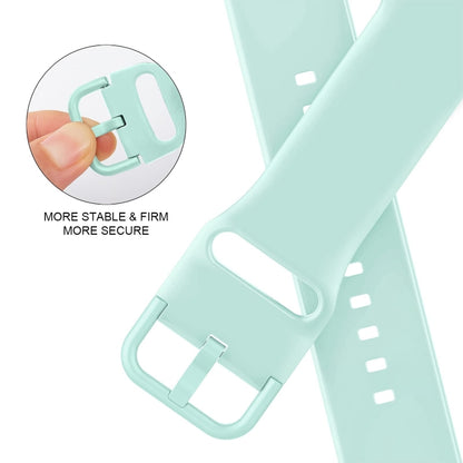 For Apple Watch Ultra 2 49mm Pin Buckle Silicone Watch Band(Mint Green) by bashfashion