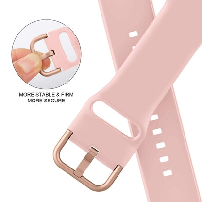 For Apple Watch Ultra 2 49mm Pin Buckle Silicone Watch Band(Pink) by bashfashion