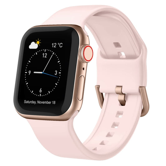 For Apple Watch Ultra 2 49mm Pin Buckle Silicone Watch Band(Pink Sand) by bashfashion