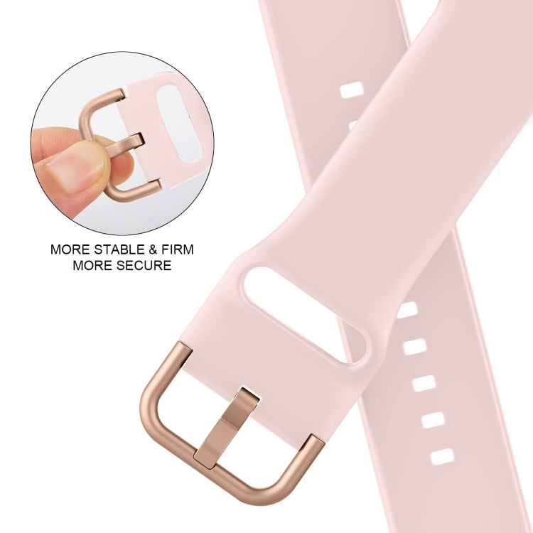 For Apple Watch Ultra 2 49mm Pin Buckle Silicone Watch Band(Pink Sand) by bashfashion