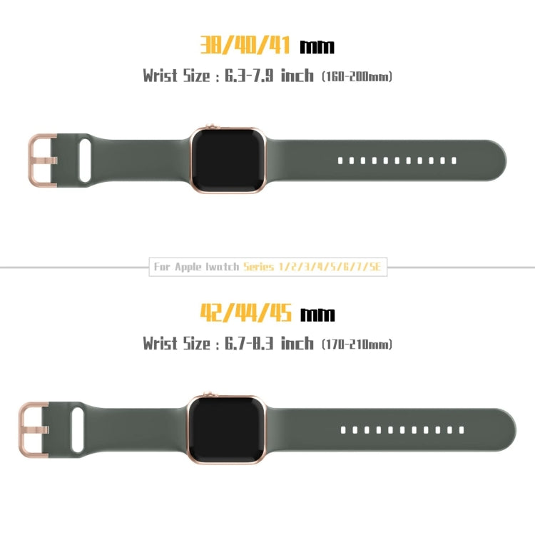 For Apple Watch Ultra 2 49mm Pin Buckle Silicone Watch Band(Olive) by bashfashion