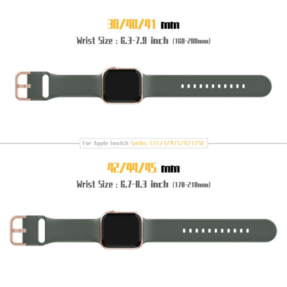 For Apple Watch Ultra 2 49mm Pin Buckle Silicone Watch Band(Olive) by bashfashion