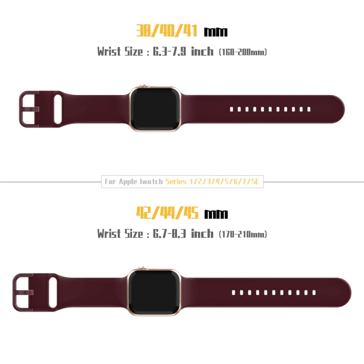 For Apple Watch Ultra 2 49mm Pin Buckle Silicone Watch Band(Wine Red) by bashfashion