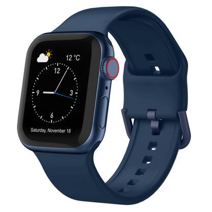 For Apple Watch Ultra 2 49mm Pin Buckle Silicone Watch Band(Abyss Blue) by bashfashion