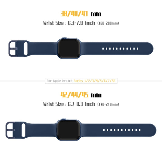 For Apple Watch Ultra 2 49mm Pin Buckle Silicone Watch Band(Abyss Blue) by bashfashion