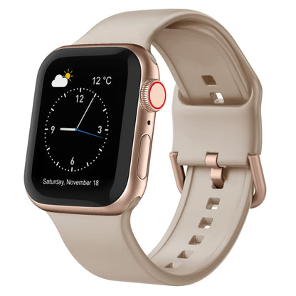 For Apple Watch Ultra 2 49mm Pin Buckle Silicone Watch Band(Milk Tea) by bashfashion
