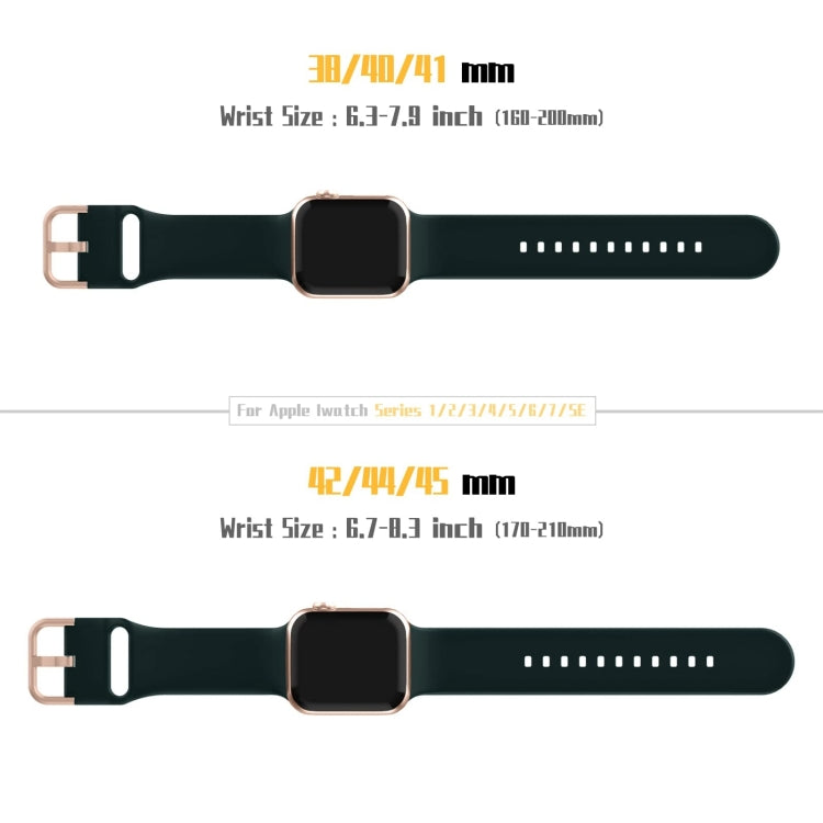 For Apple Watch Ultra 2 49mm Pin Buckle Silicone Watch Band(Dark Green) by bashfashion