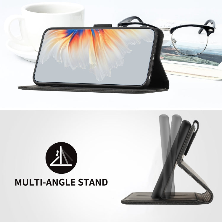 For iPhone 16e Heart Pattern Skin Feel Leather Phone Case(Black) by bashfashion