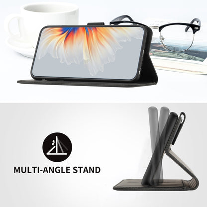 For iPhone 16e Heart Pattern Skin Feel Leather Phone Case(Black) by bashfashion