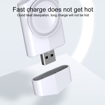 For Apple Watch Series USB Port Portable Magnetic Wireless Charger(White) by bashfashion