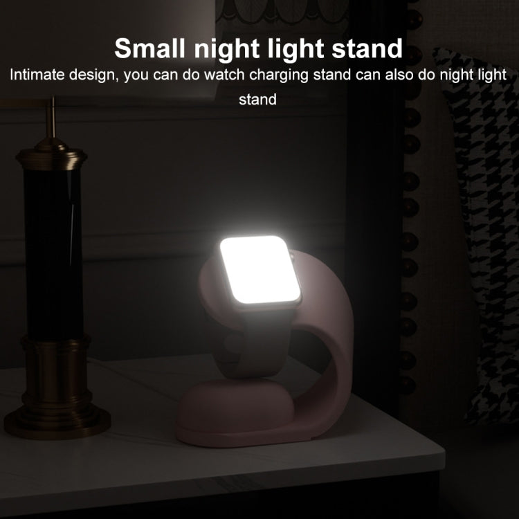 For Apple Watch Series Smart Watch U-shaped Silicone Charging Holder(Grey) by bashfashion