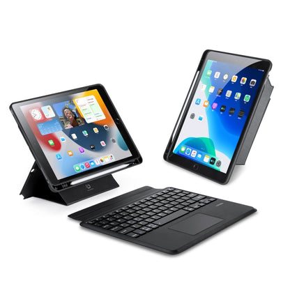 For iPad 10.2 2019/2020/2021/Air 2019 DUX DUCIS DK Series Magnetic Wireless Bluetooth Keyboard Tablet Case(Black) by DUX DUCIS