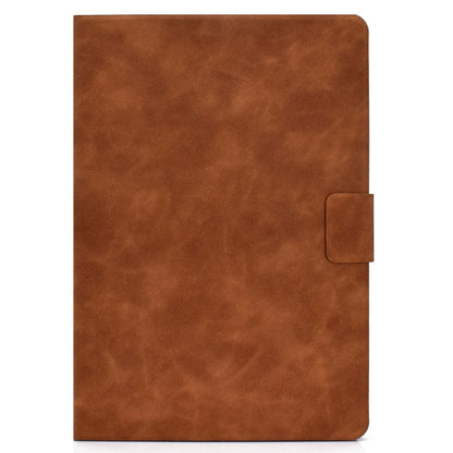 For iPad Air 2022 / 2020 10.9 Cowhide Texture Leather Smart Tablet Case(Brown) by bashfashion