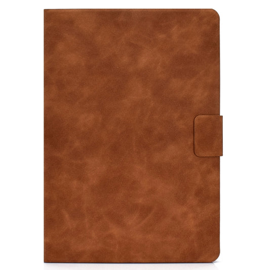 For iPad Air 2022 / 2020 10.9 Cowhide Texture Leather Smart Tablet Case(Brown) by bashfashion