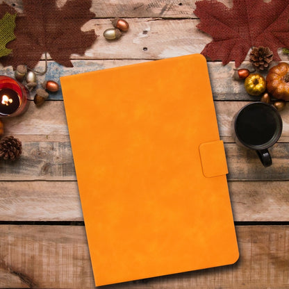 For iPad Pro 11 2025 / 2024 Cowhide Texture Leather Smart Tablet Case(Khaki) by bashfashion