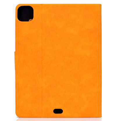 For iPad Pro 11 2025 / 2024 Cowhide Texture Leather Smart Tablet Case(Khaki) by bashfashion