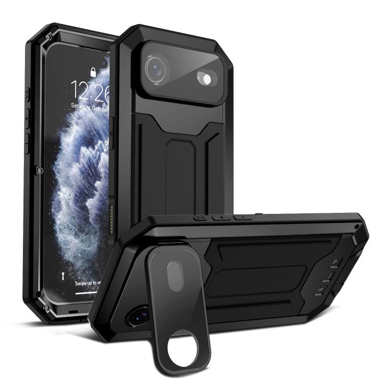 For iPhone Air R-JUST Sliding Camera IP54 Life Waterproof Holder Phone Case(Black) by R-JUST