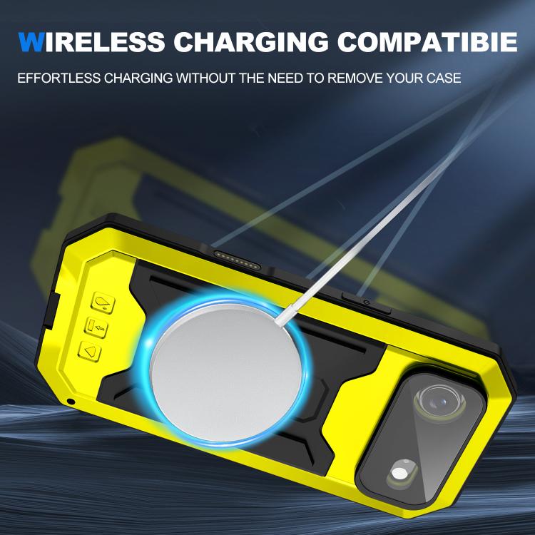 For iPhone Air R-JUST Sliding Camera IP54 Life Waterproof Holder Phone Case(Yellow) by R-JUST