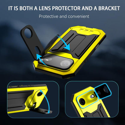 For iPhone Air R-JUST Sliding Camera IP54 Life Waterproof Holder Phone Case(Yellow) by R-JUST