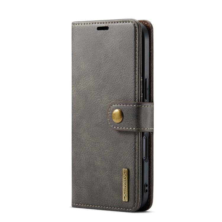 For iPhone Air DG.MING Crazy Horse Texture Detachable Magnetic Leather Phone Case(Grey) by DG.MING