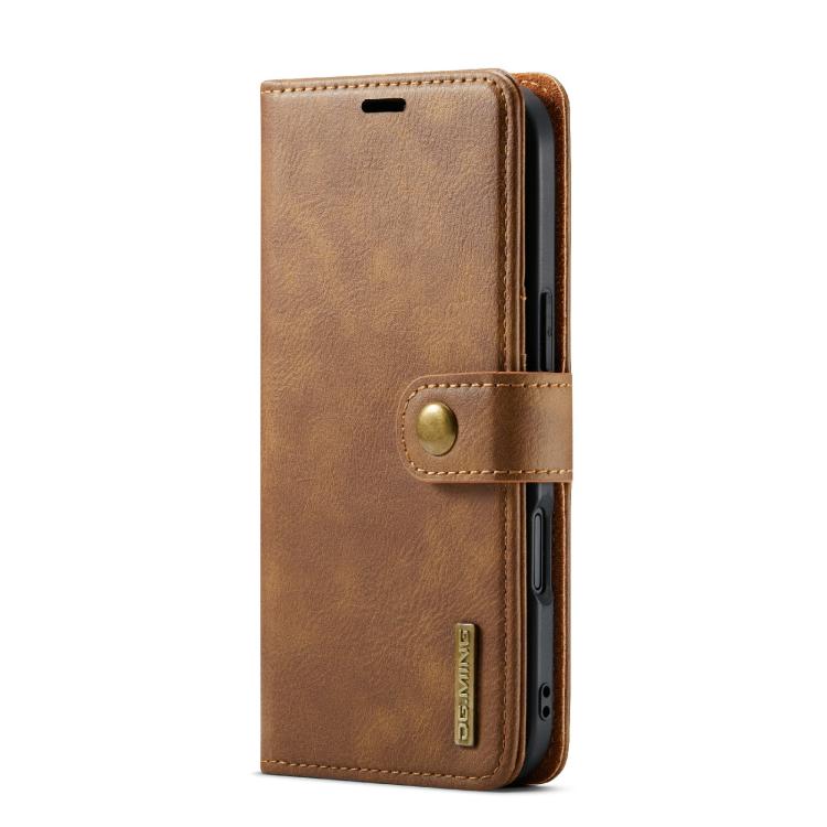 For iPhone Air DG.MING Crazy Horse Texture Detachable Magnetic Leather Phone Case(Brown) by DG.MING