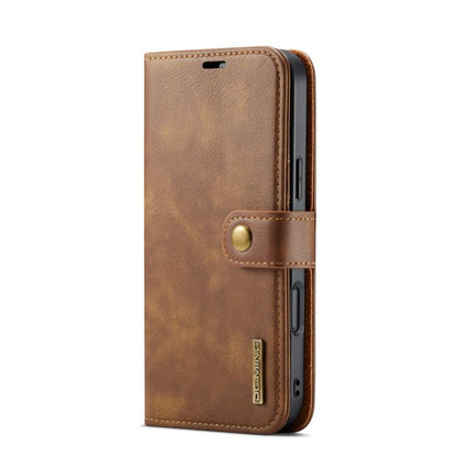 For iPhone 17 Pro DG.MING Crazy Horse Texture Detachable Magnetic Leather Phone Case(Brown) by DG.MING