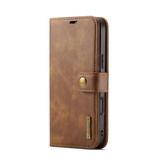 For iPhone 17 Pro DG.MING Crazy Horse Texture Detachable Magnetic Leather Phone Case(Brown) by DG.MING