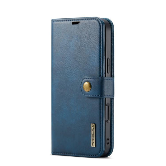 For iPhone 17 Pro DG.MING Crazy Horse Texture Detachable Magnetic Leather Phone Case(Blue) by DG.MING
