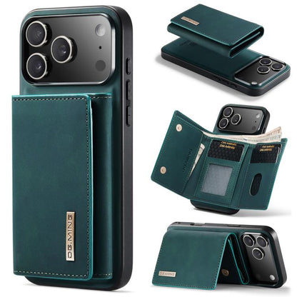For iPhone 17 Pro Max DG.MING M1 Series 3-Fold Multi Card Wallet Leather Phone Case(Green) by DG.MING