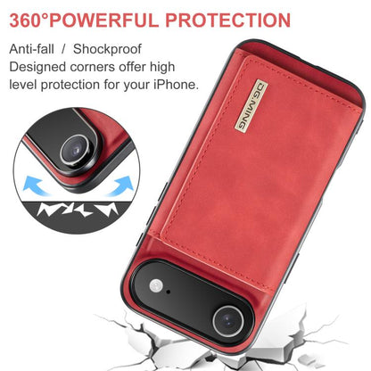For iPhone Air DG.MING M1 Series 3-Fold Multi Card Wallet Leather Phone Case(Red) by DG.MING