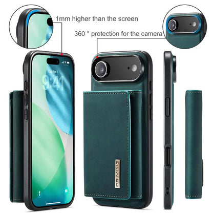 For iPhone Air DG.MING M1 Series 3-Fold Multi Card Wallet Leather Phone Case(Green) by DG.MING